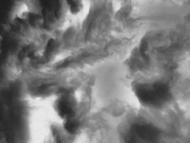 Storm clouds in black and white